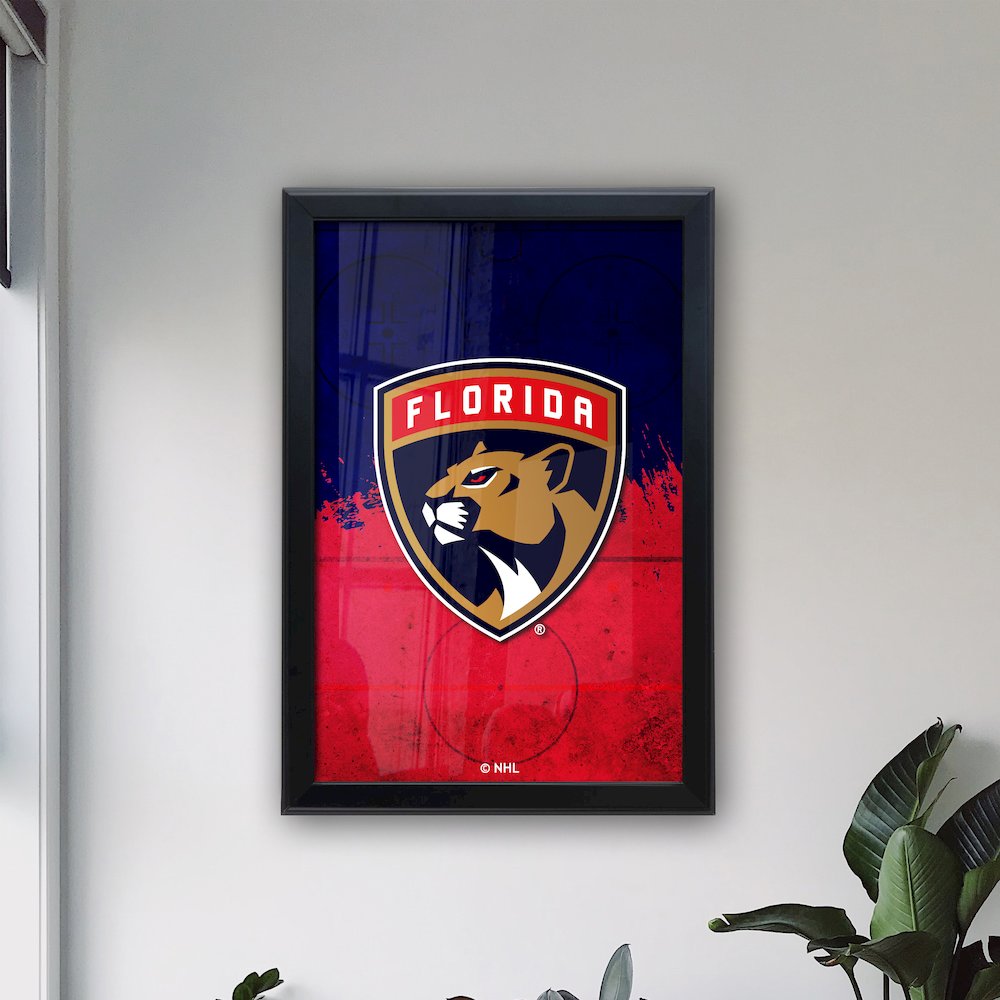 Florida Panthers 15.75" x 23.5" LED Snap Frame Lightbox. Picture 3