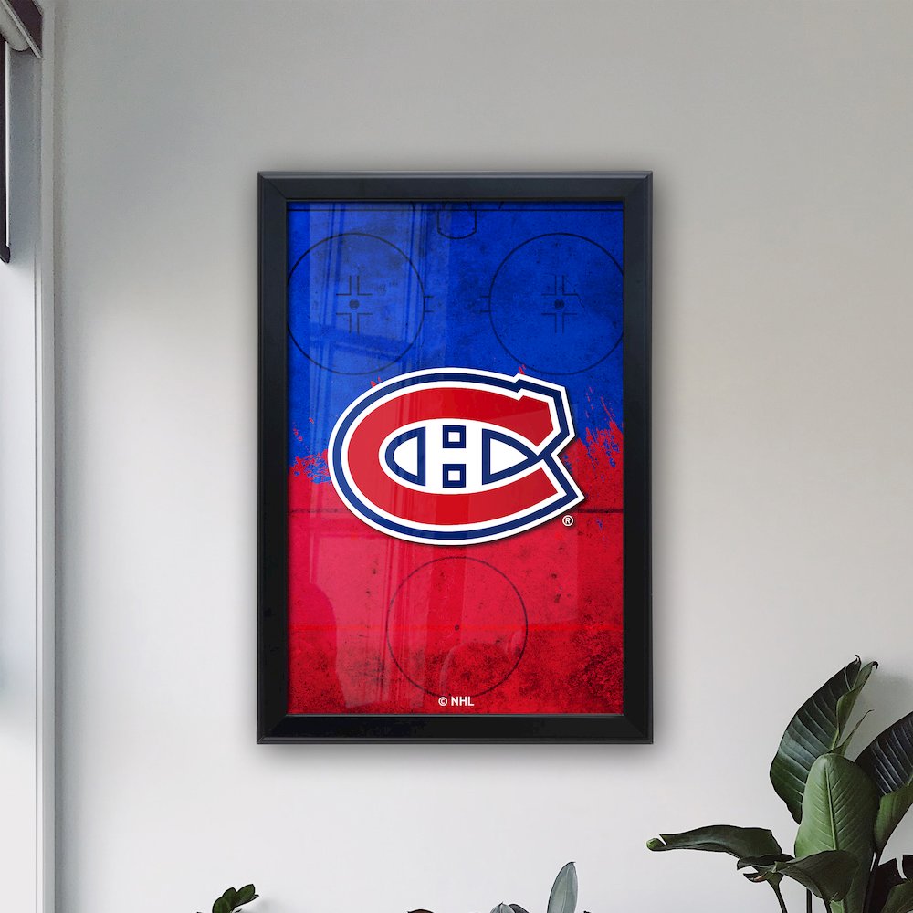 Montreal Canadiens 15.75" x 23.5" LED Snap Frame Lightbox. Picture 3