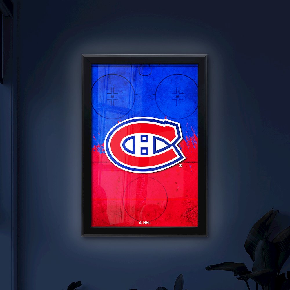 Montreal Canadiens 15.75" x 23.5" LED Snap Frame Lightbox. Picture 4