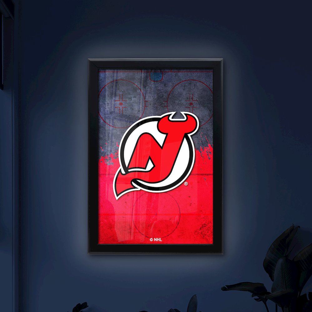 New Jersey Devils 15.75" x 23.5" LED Snap Frame Lightbox. Picture 4