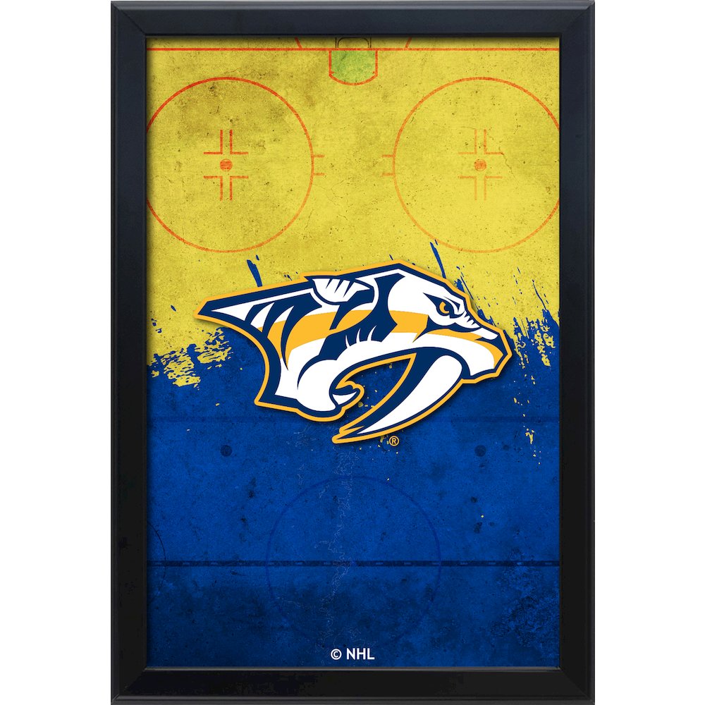 Nashville Predators 15.75" x 23.5" LED Snap Frame Lightbox. Picture 1