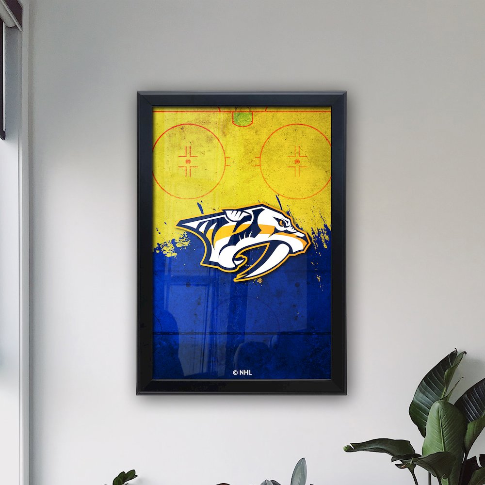Nashville Predators 15.75" x 23.5" LED Snap Frame Lightbox. Picture 3