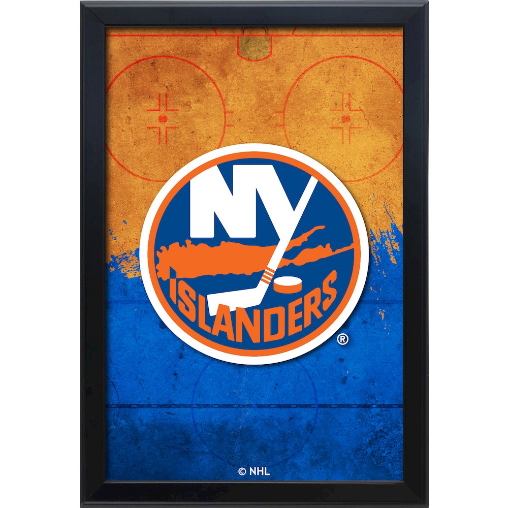 New York Islanders 15.75" x 23.5" LED Snap Frame Lightbox. Picture 1