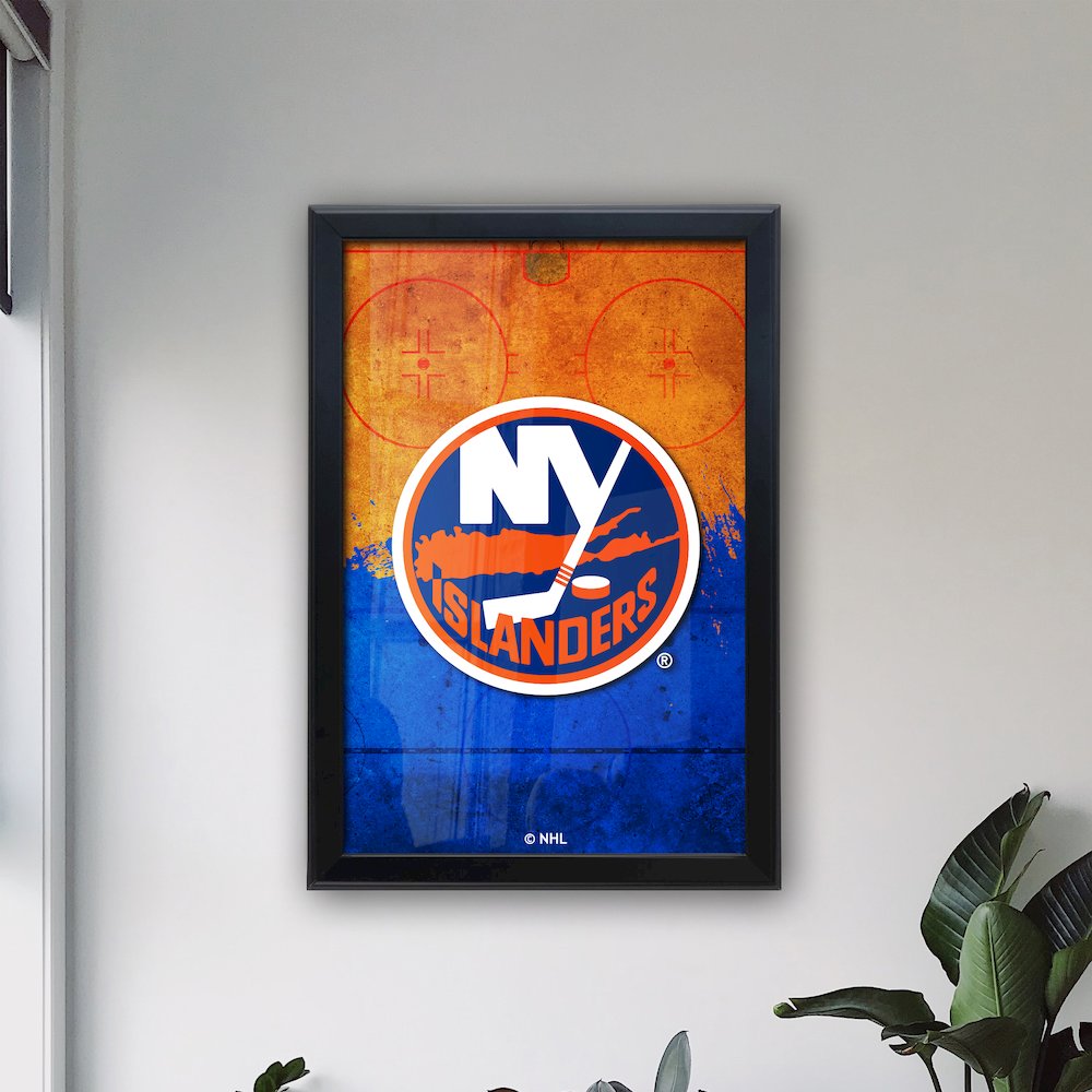 New York Islanders 15.75" x 23.5" LED Snap Frame Lightbox. Picture 3