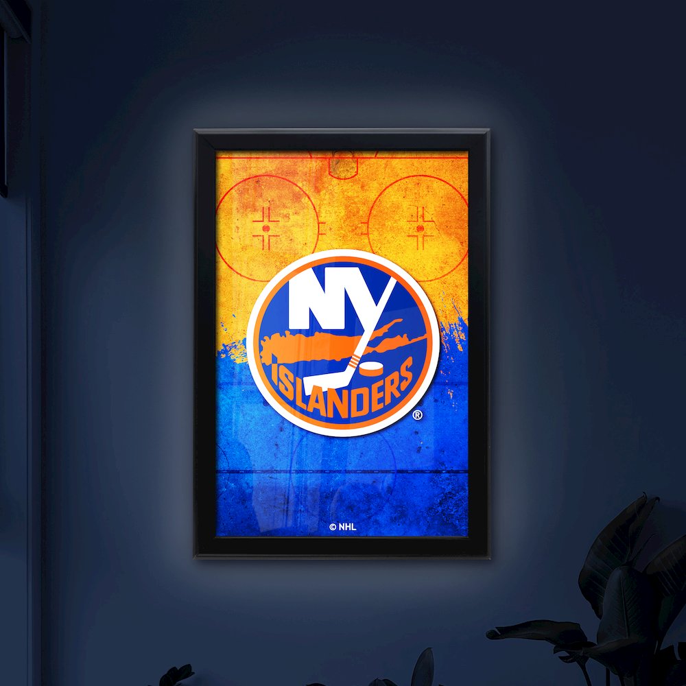 New York Islanders 15.75" x 23.5" LED Snap Frame Lightbox. Picture 4