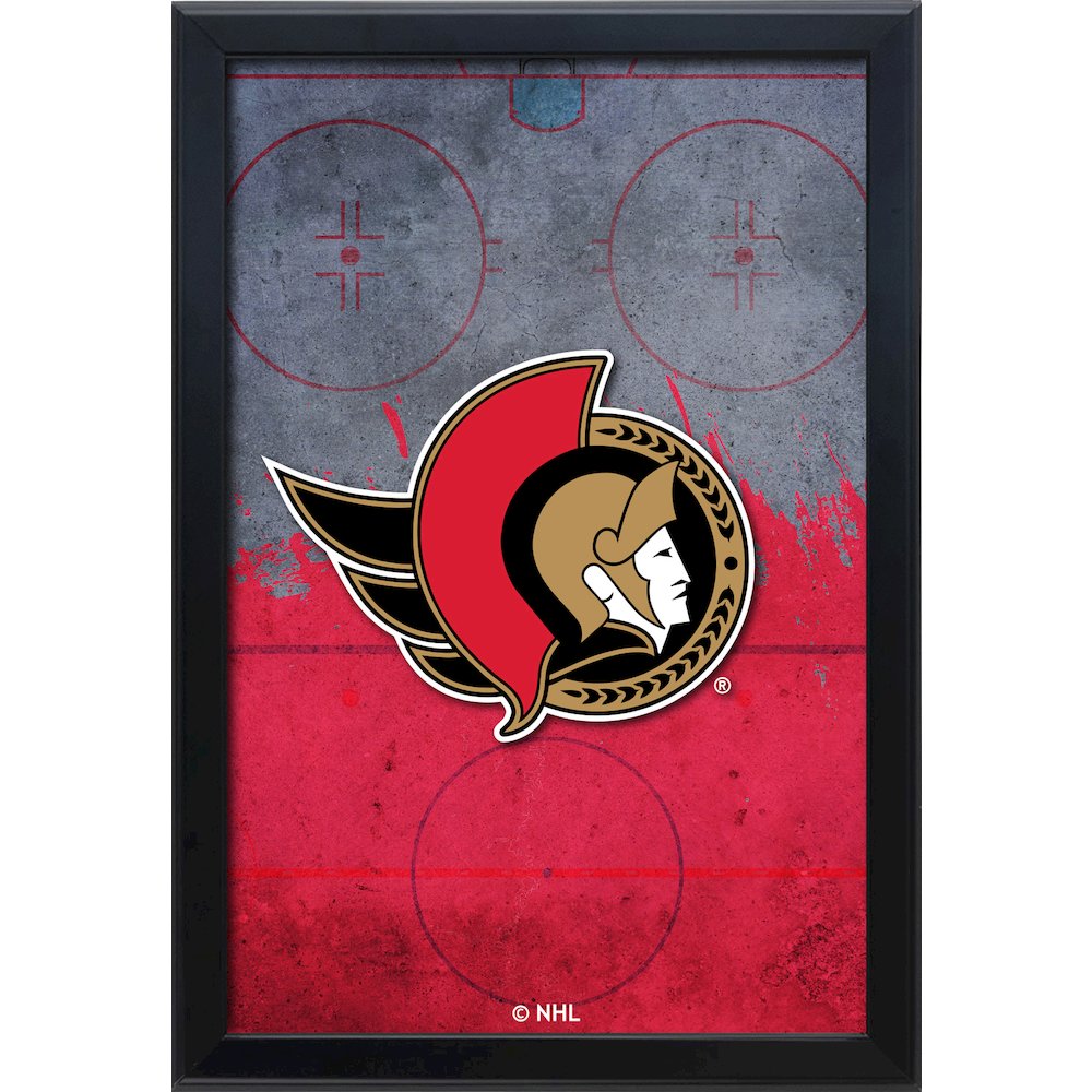 Ottawa Senators 15.75" x 23.5" LED Snap Frame Lightbox. Picture 1