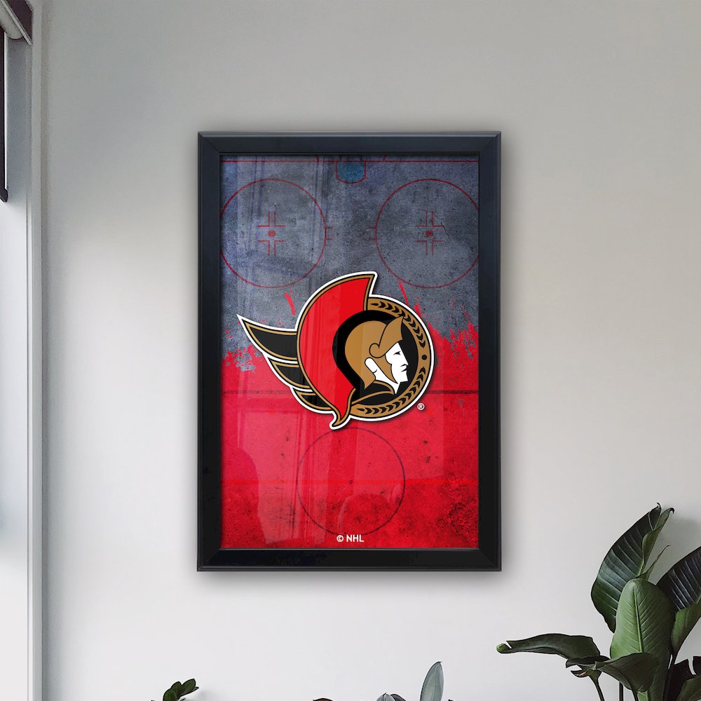 Ottawa Senators 15.75" x 23.5" LED Snap Frame Lightbox. Picture 3