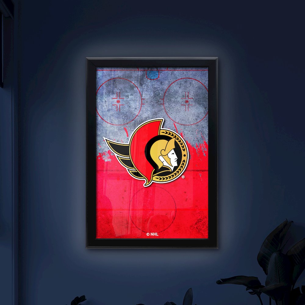 Ottawa Senators 15.75" x 23.5" LED Snap Frame Lightbox. Picture 4