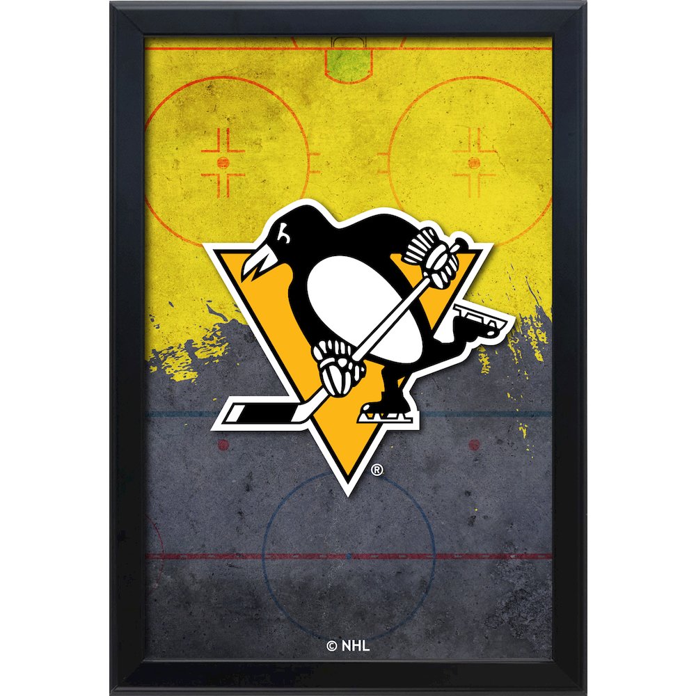 Pittsburgh Penguins 15.75" x 23.5" LED Snap Frame Lightbox. Picture 1