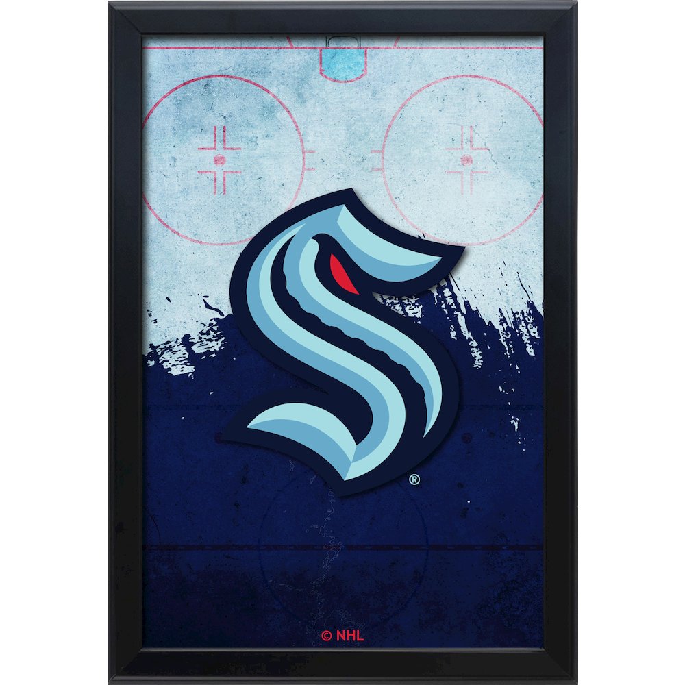 Seattle Kraken 15.75" x 23.5" LED Snap Frame Lightbox. Picture 1