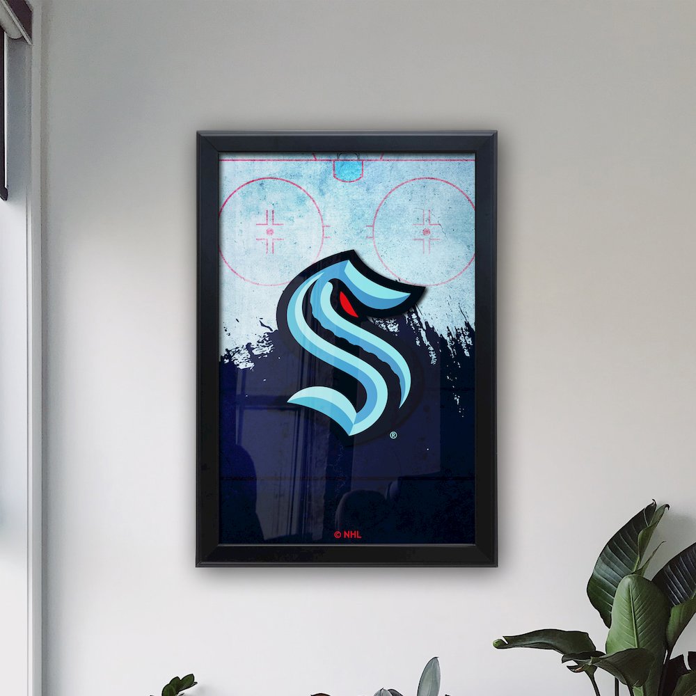 Seattle Kraken 15.75" x 23.5" LED Snap Frame Lightbox. Picture 3