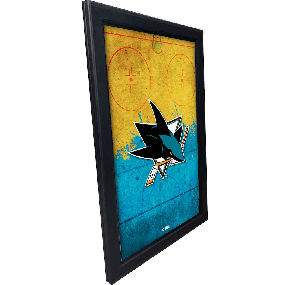 San Jose Sharks 15.75" x 23.5" LED Snap Frame Lightbox. Picture 2
