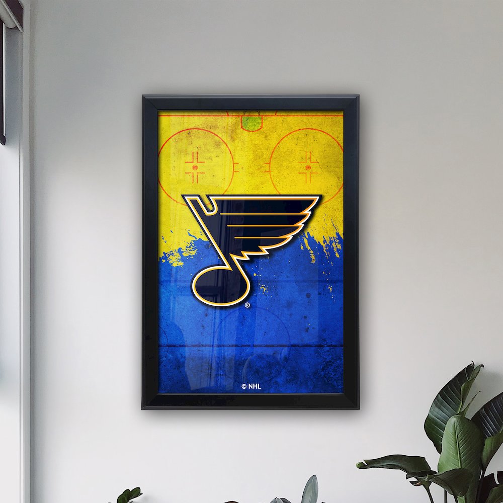 St Louis Blues 15.75" x 23.5" LED Snap Frame Lightbox. Picture 3