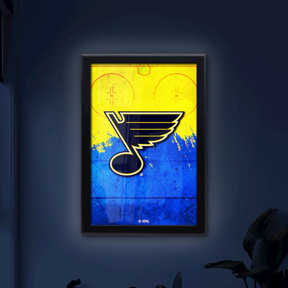 St Louis Blues 15.75" x 23.5" LED Snap Frame Lightbox. Picture 4