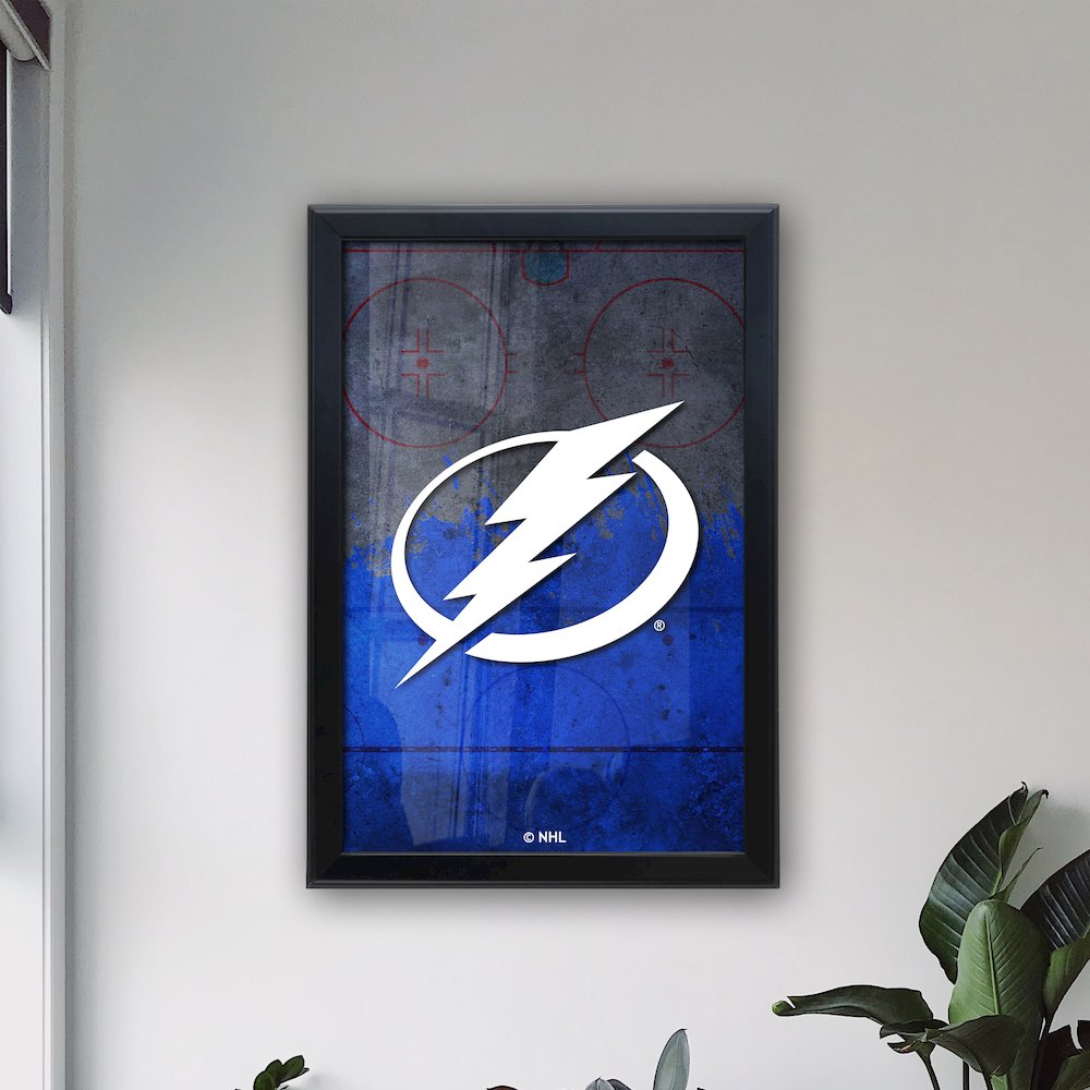 Tampa Bay Lightning 15.75" x 23.5" LED Snap Frame Lightbox. Picture 3