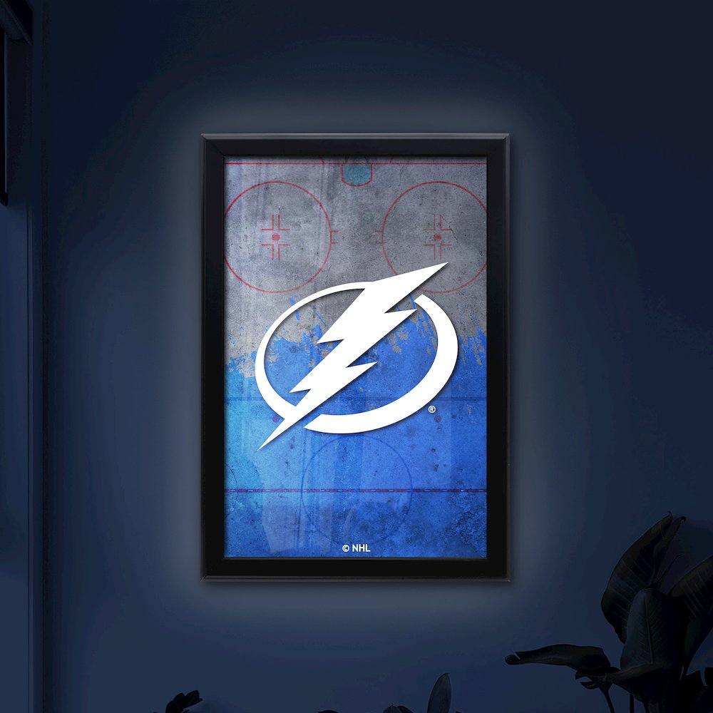Tampa Bay Lightning 15.75" x 23.5" LED Snap Frame Lightbox. Picture 4