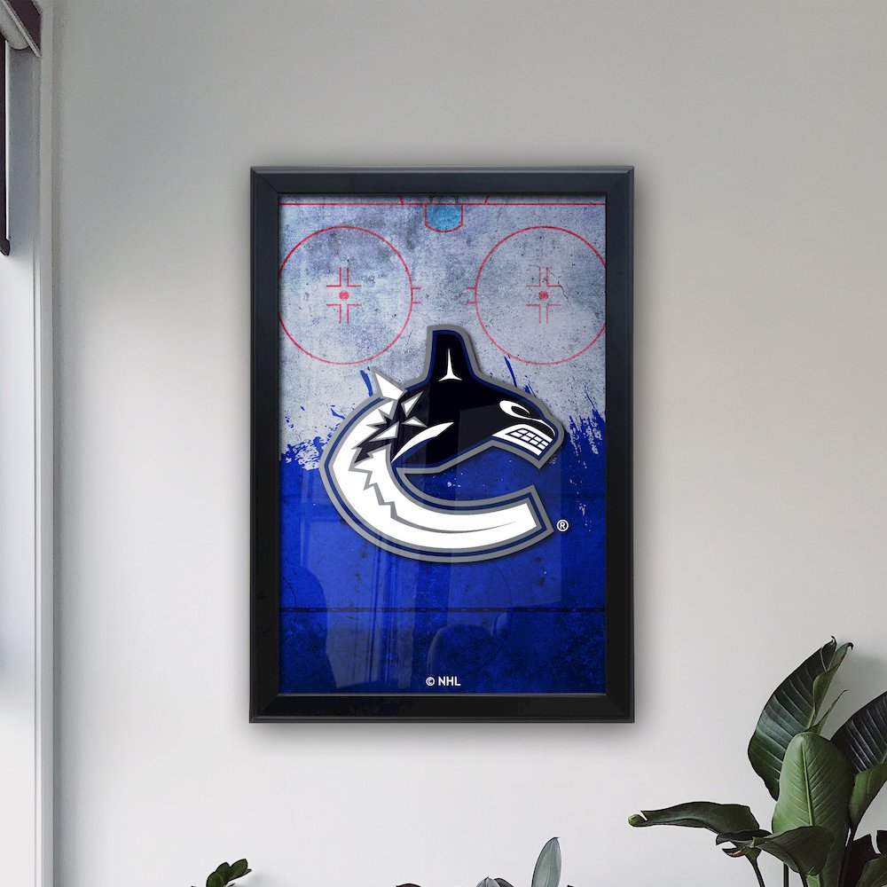 Vancouver Canucks 15.75" x 23.5" LED Snap Frame Lightbox. Picture 3
