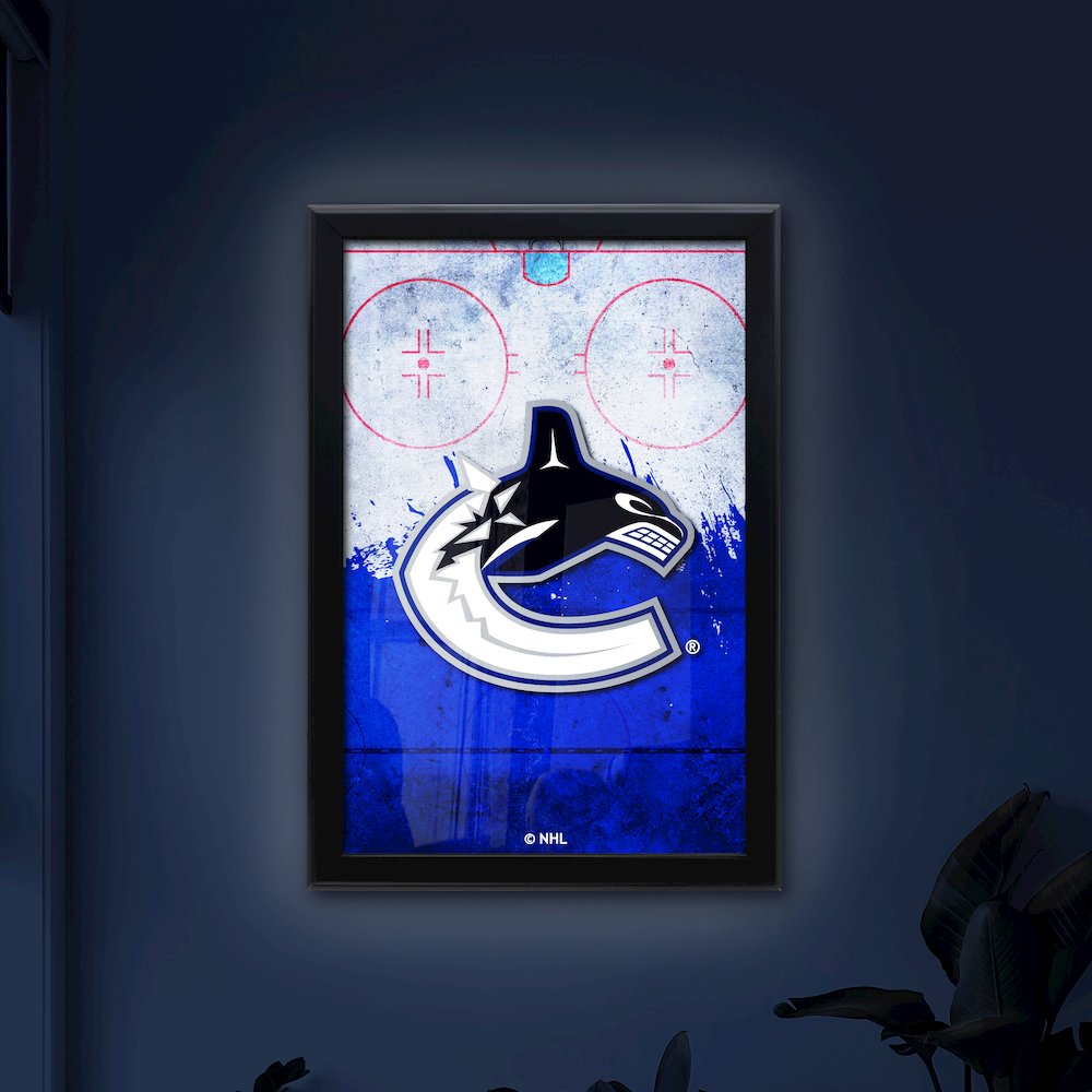 Vancouver Canucks 15.75" x 23.5" LED Snap Frame Lightbox. Picture 4