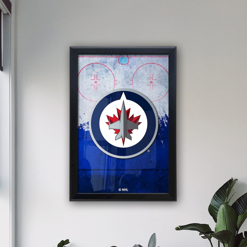 Winnipeg Jets 15.75" x 23.5" LED Snap Frame Lightbox. Picture 3