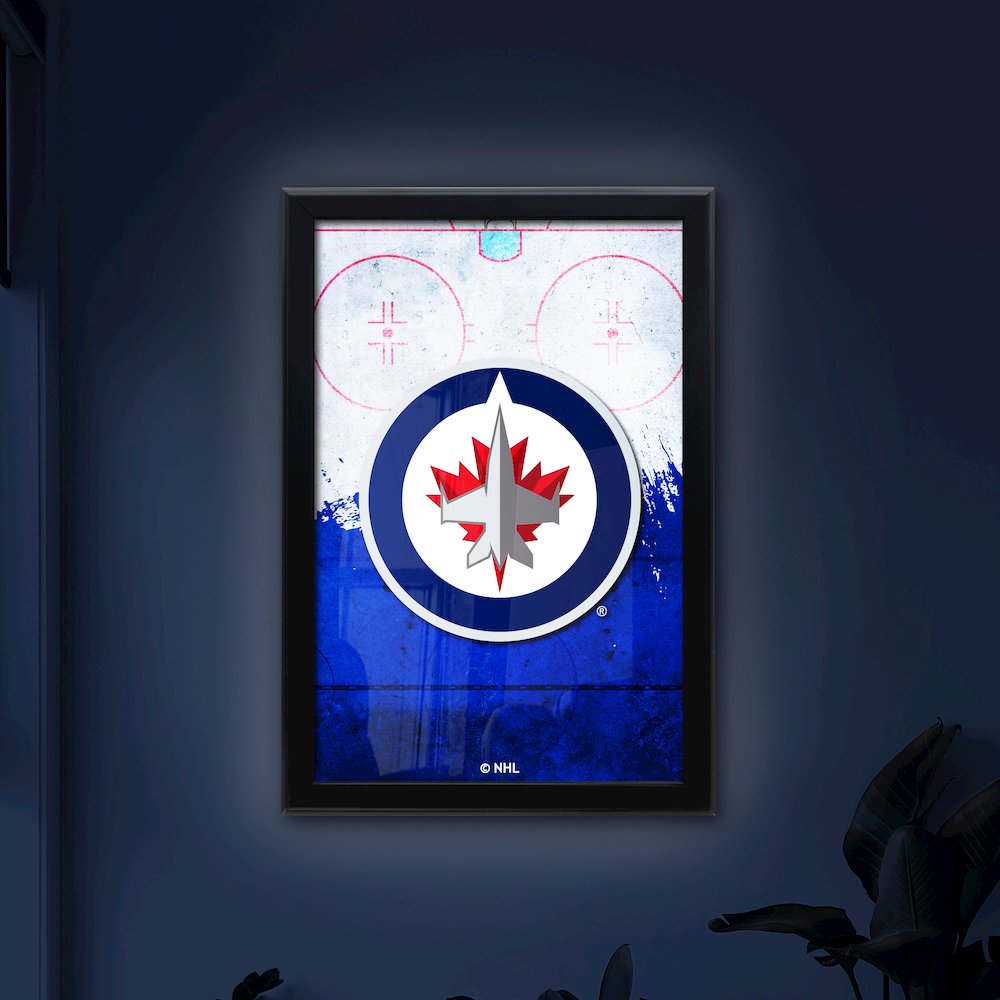 Winnipeg Jets 15.75" x 23.5" LED Snap Frame Lightbox. Picture 4