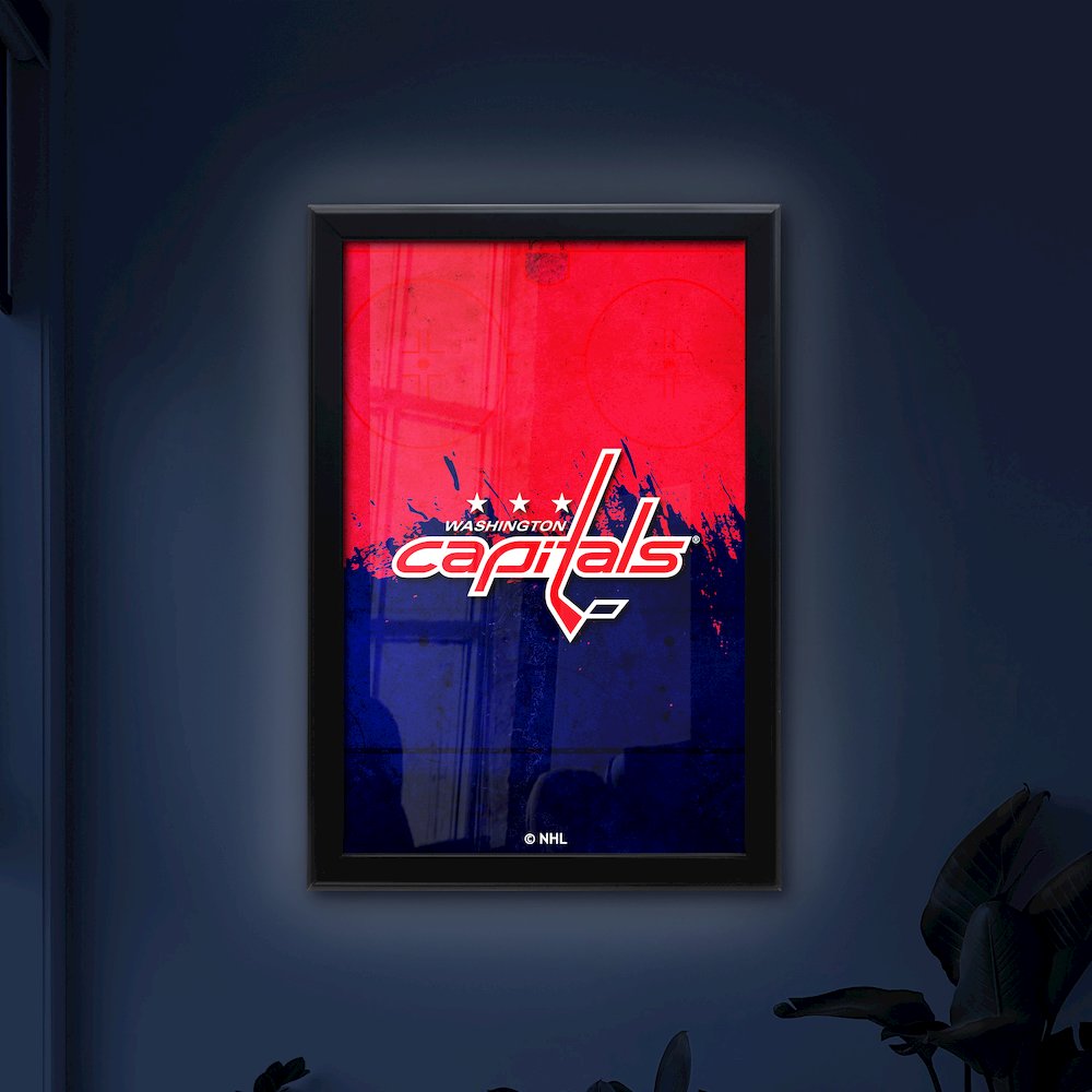 Washington Capitals 15.75" x 23.5" LED Snap Frame Lightbox. Picture 4