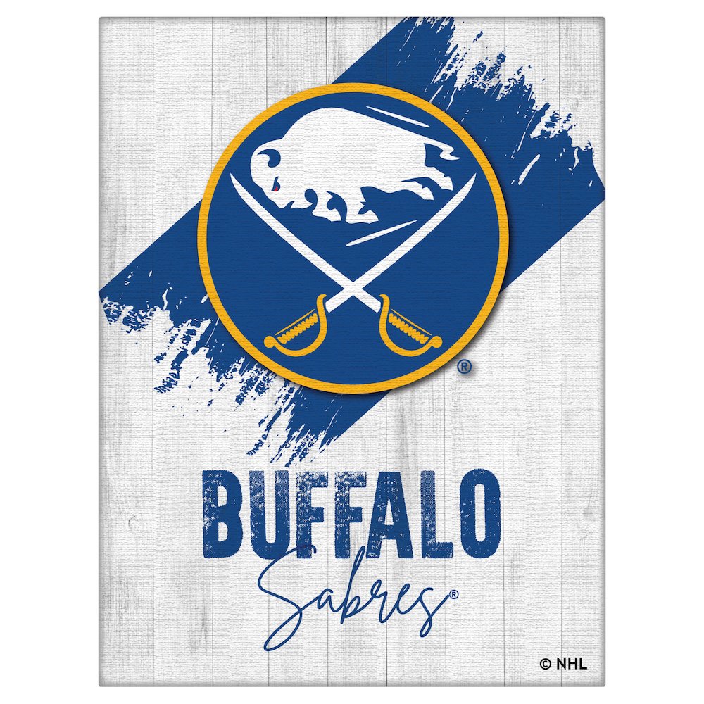 Buffalo Sabres 15" x 20" Canvas Wall Art. Picture 1
