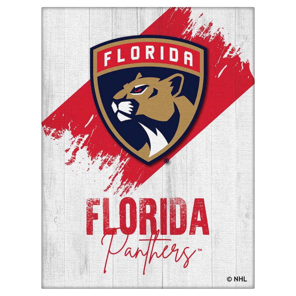 Florida Panthers 15" x 20" Canvas Wall Art. Picture 1
