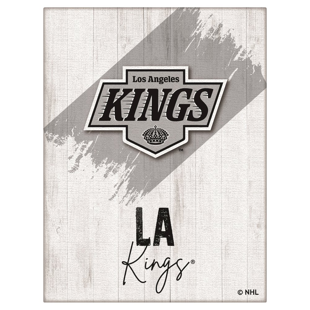 Los Angeles Kings 15" x 20" Canvas Wall Art. Picture 1