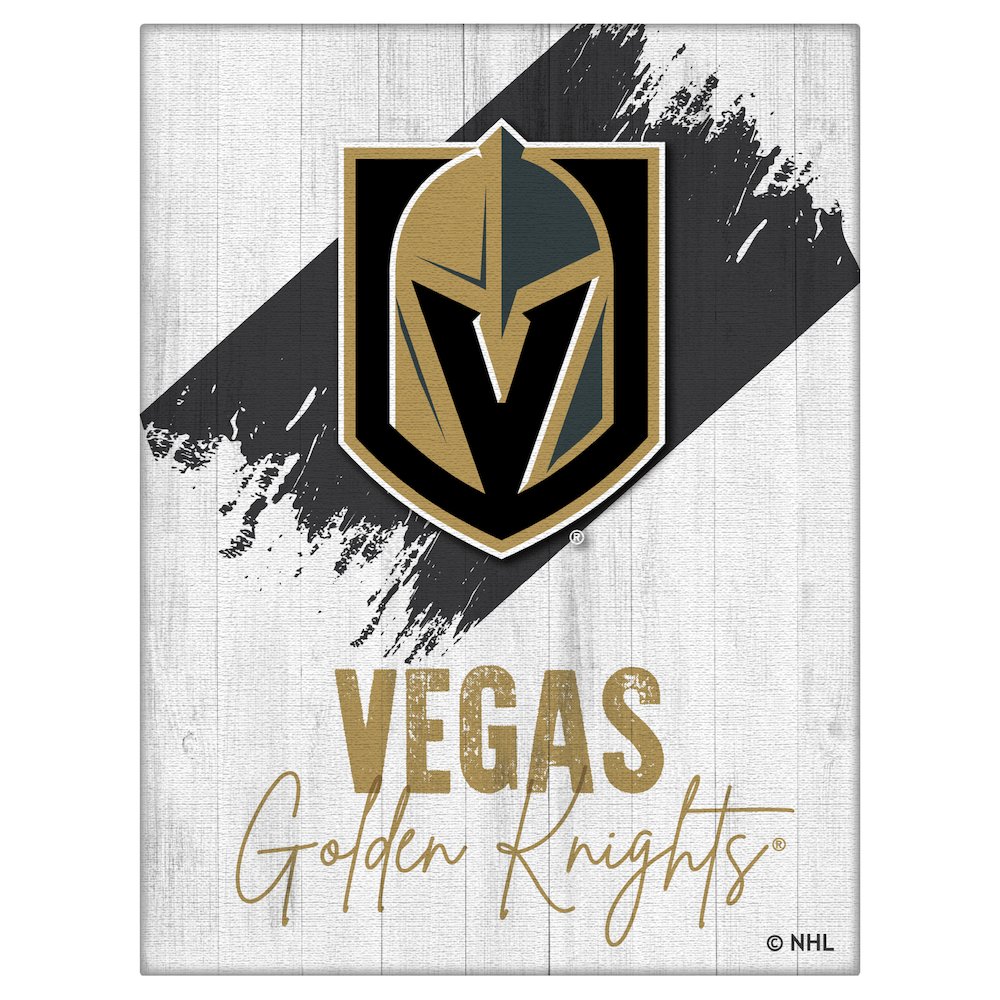 Vegas Golden Knights 15" x 20" Canvas Wall Art. Picture 1