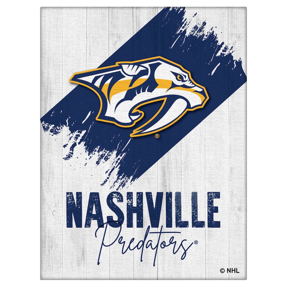 Nashville Predators 15" x 20" Canvas Wall Art. Picture 1