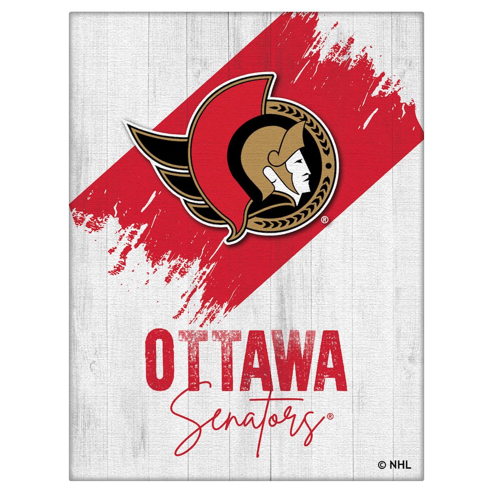 Ottawa Senators 15" x 20" Canvas Wall Art. Picture 1