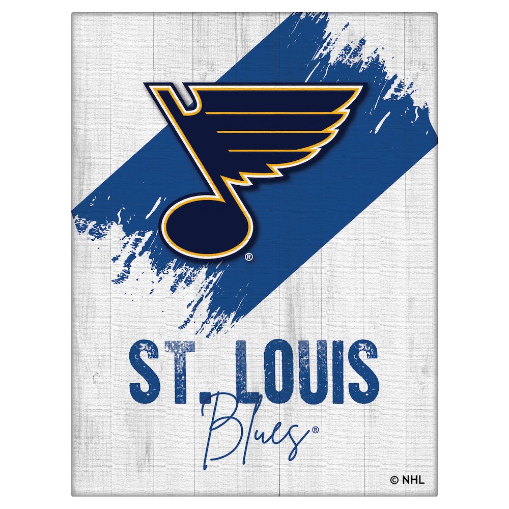St Louis Blues 15" x 20" Canvas Wall Art. Picture 1