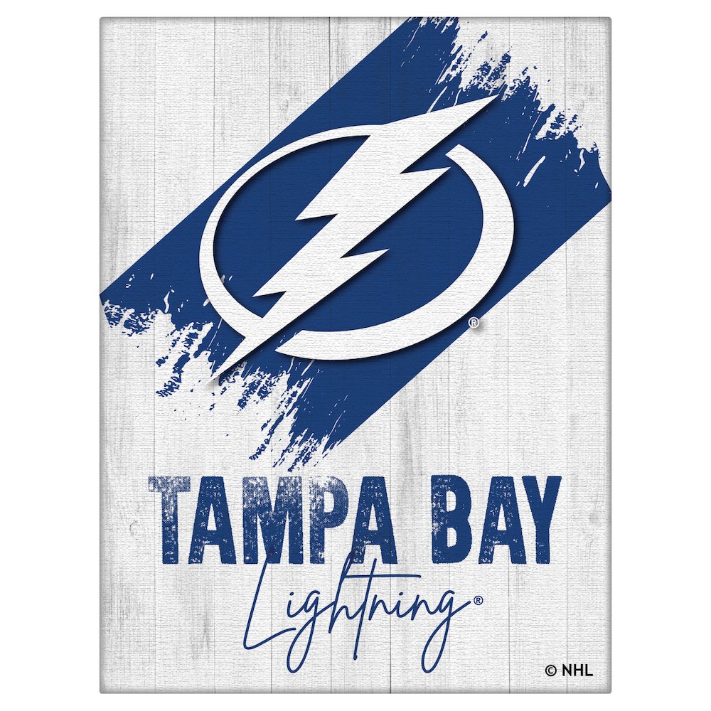 Tampa Bay Lightning 15" x 20" Canvas Wall Art. Picture 1