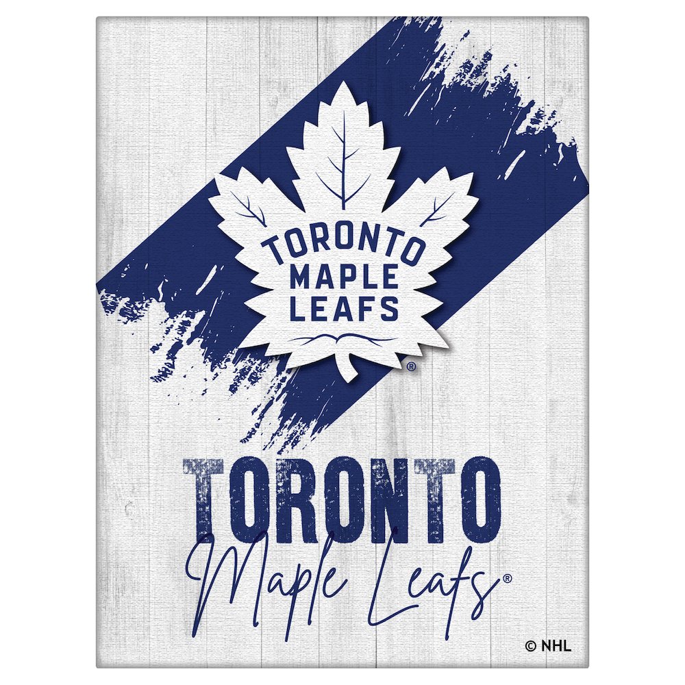 Toronto Maple Leafs 15" x 20" Canvas Wall Art. Picture 1