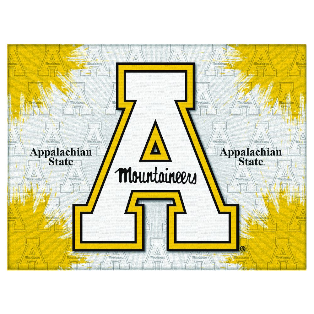 Appalachian State 15" x 20" Officially Licensed Logo Canvas. Picture 1
