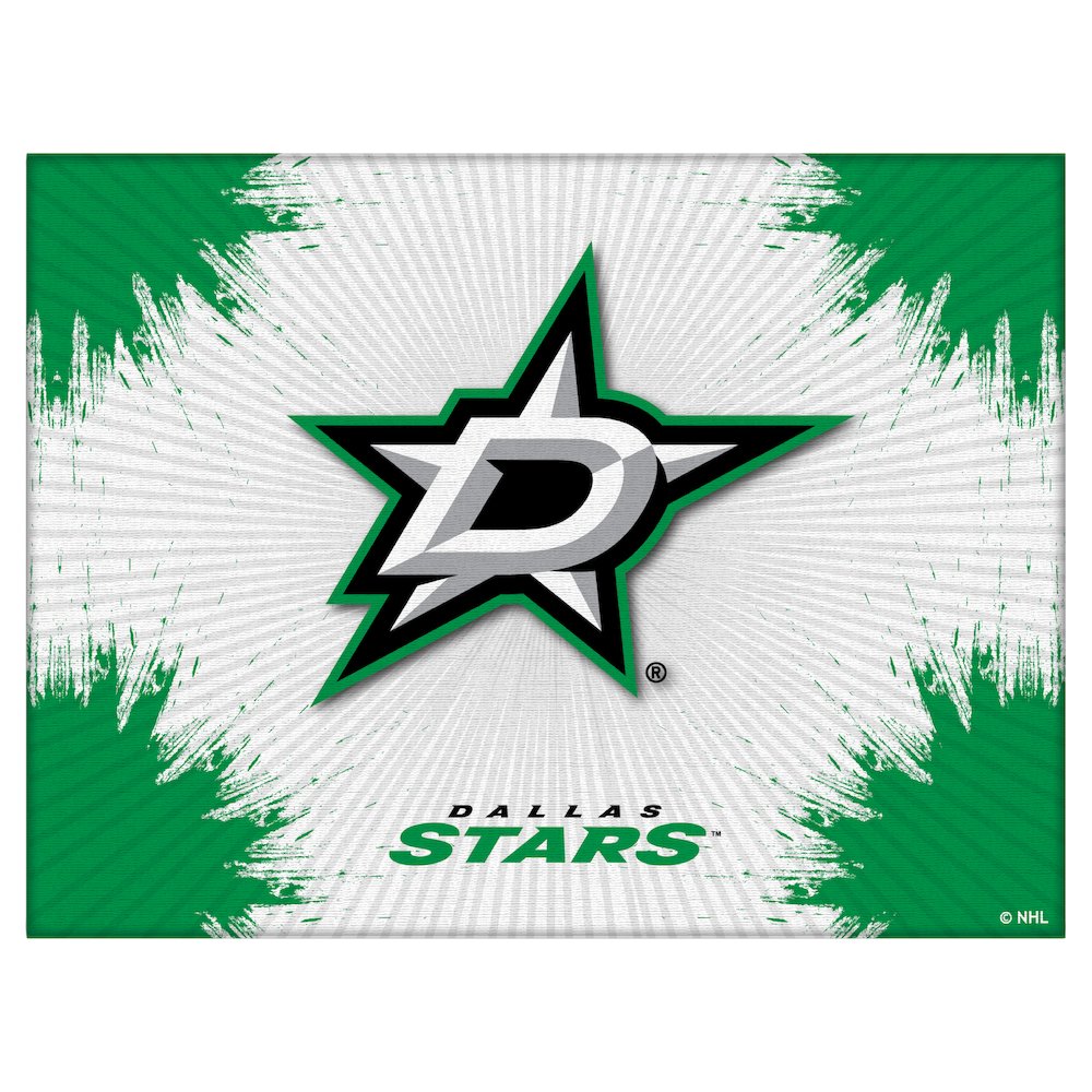 Dallas Stars 15" x 20" Officially Licensed Logo Canvas. Picture 1