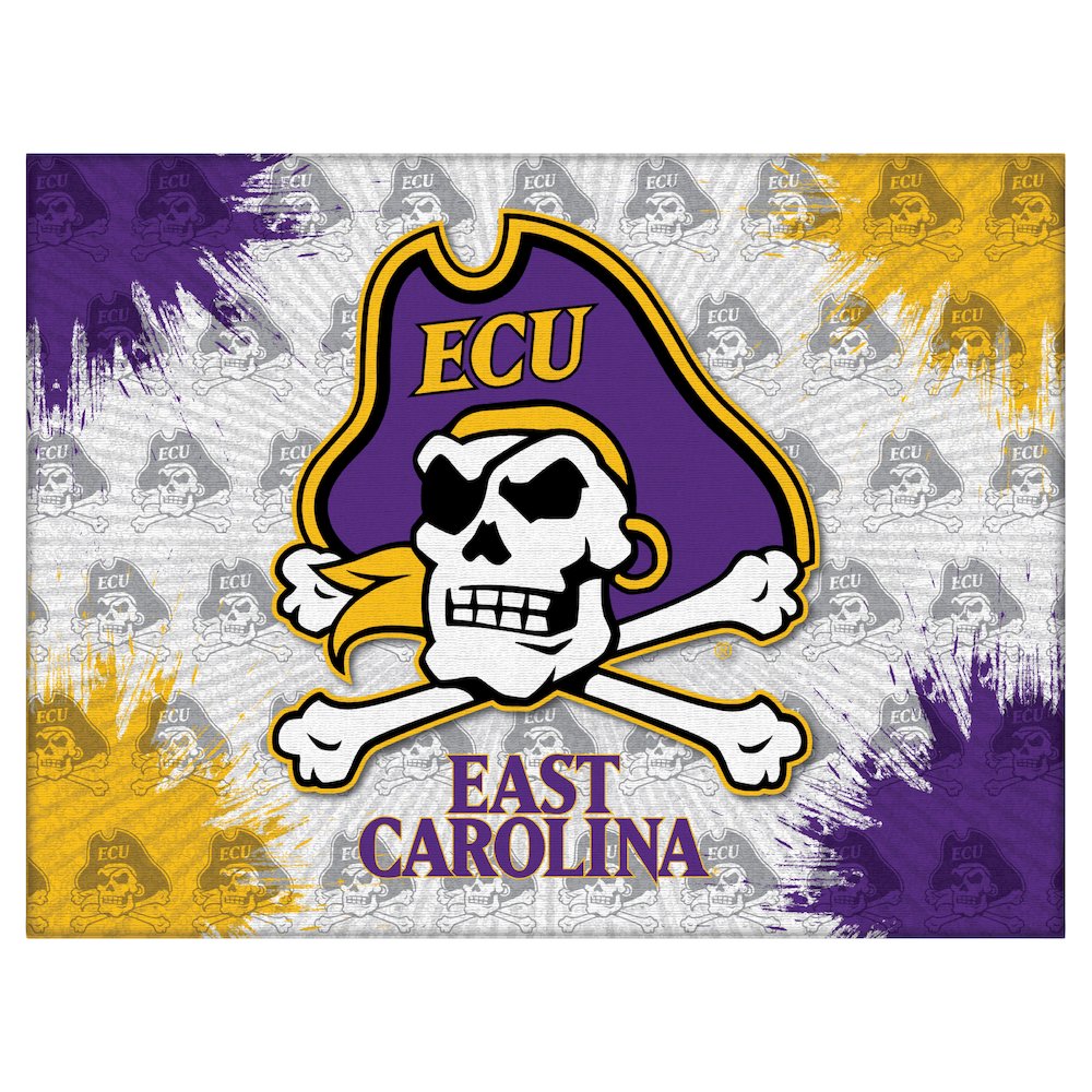 East Carolina 15" x 20" Officially Licensed Logo Canvas. Picture 1