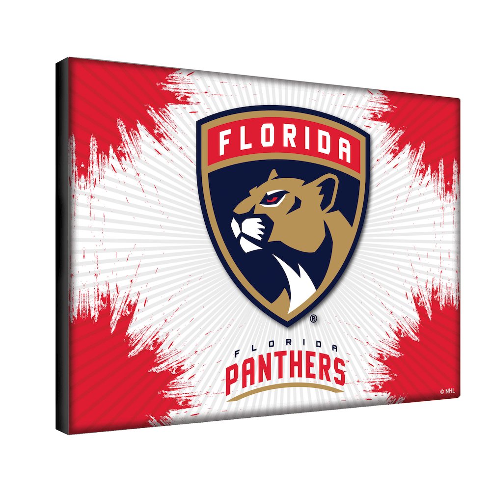 Florida Panthers 15" x 20" Officially Licensed Logo Canvas. Picture 2