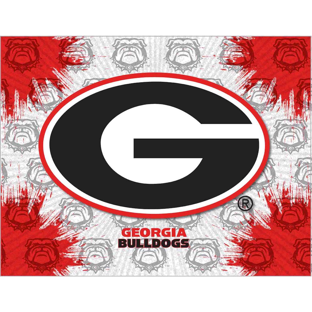 Georgia "G" 15" x 20" Officially Licensed Logo Canvas. Picture 1