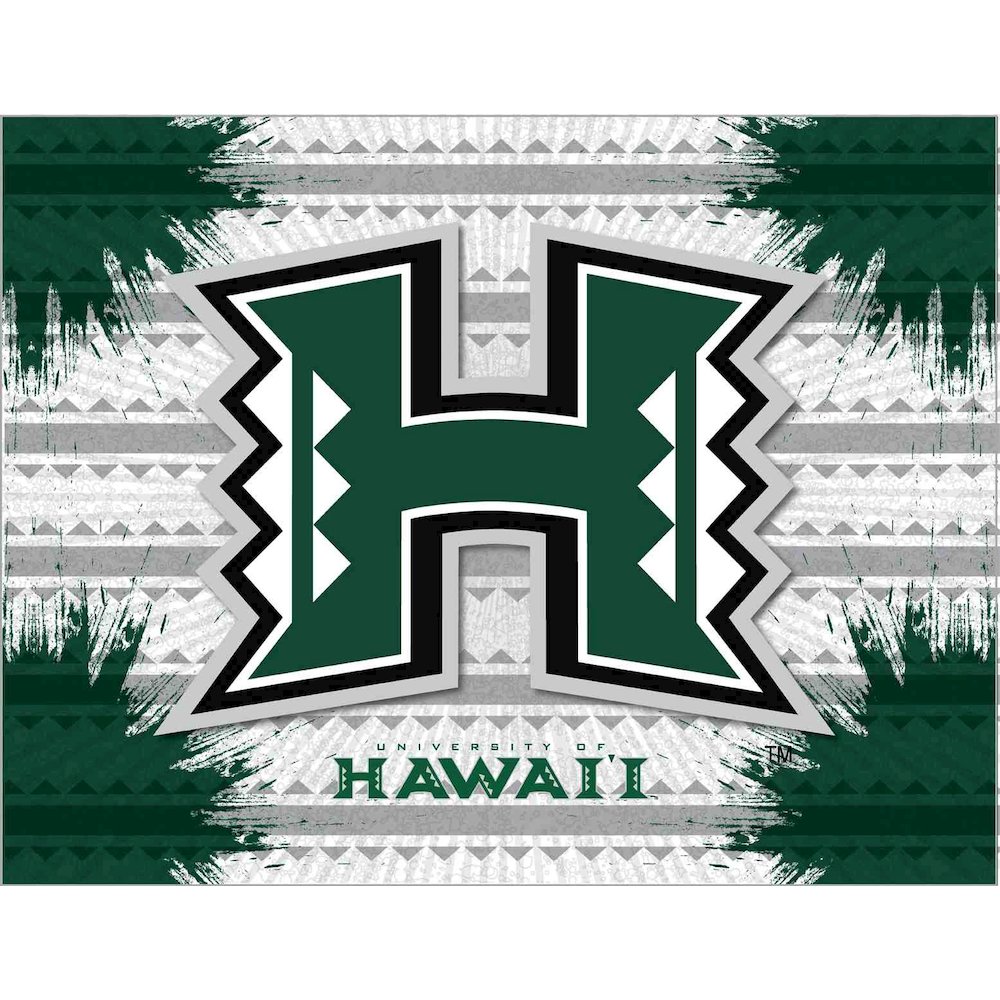 Hawaii 15" x 20" Officially Licensed Logo Canvas. Picture 1