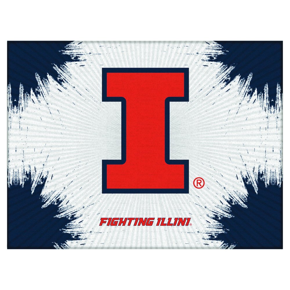 Illinois 15" x 20" Officially Licensed Logo Canvas. Picture 1