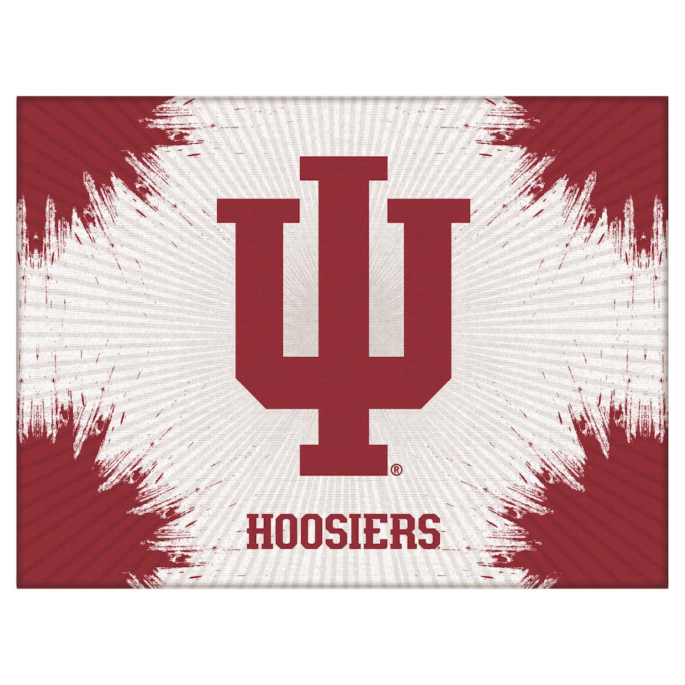 Indiana 15" x 20" Officially Licensed Logo Canvas. Picture 1