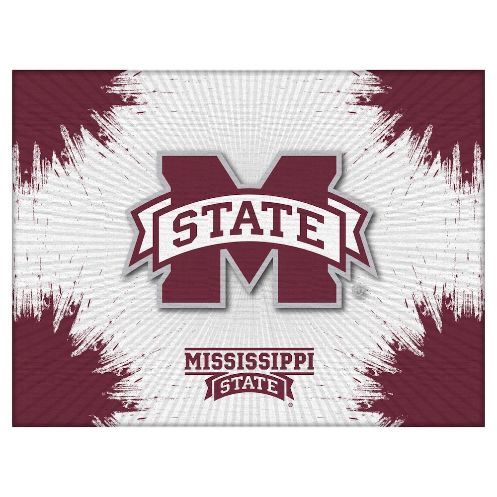 Mississippi State 15" x 20" Officially Licensed Logo Canvas. Picture 1