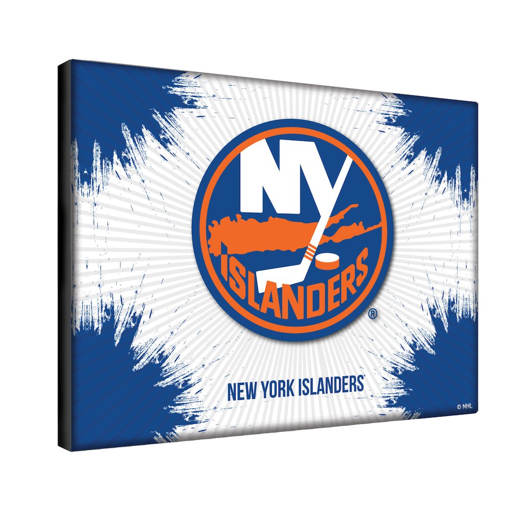 New York Islanders 15" x 20" Officially Licensed Logo Canvas. Picture 2