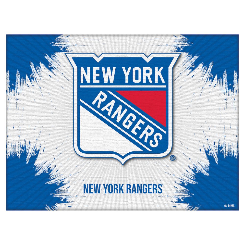 New York Rangers 15" x 20" Officially Licensed Logo Canvas. Picture 1