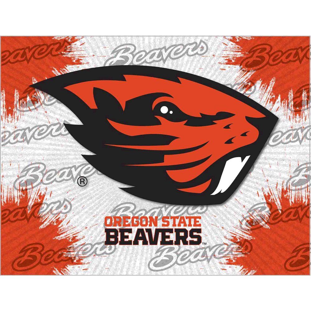 Oregon State 15" x 20" Officially Licensed Logo Canvas. Picture 1