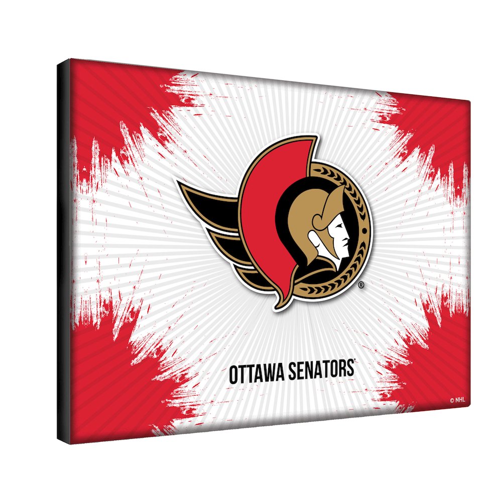 Ottawa Senators 15" x 20" Officially Licensed Logo Canvas. Picture 2