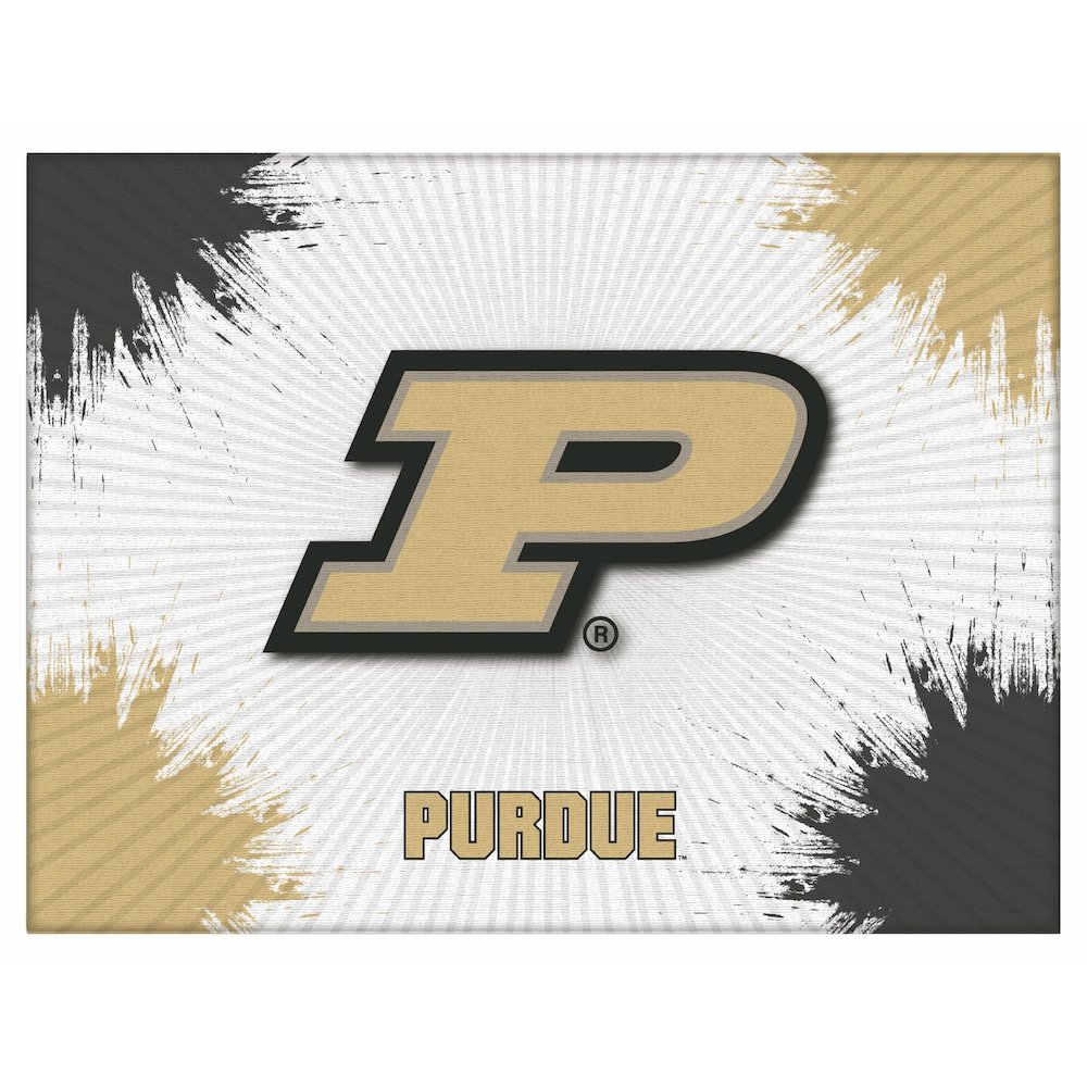 Purdue 15" x 20" Officially Licensed Logo Canvas. Picture 1