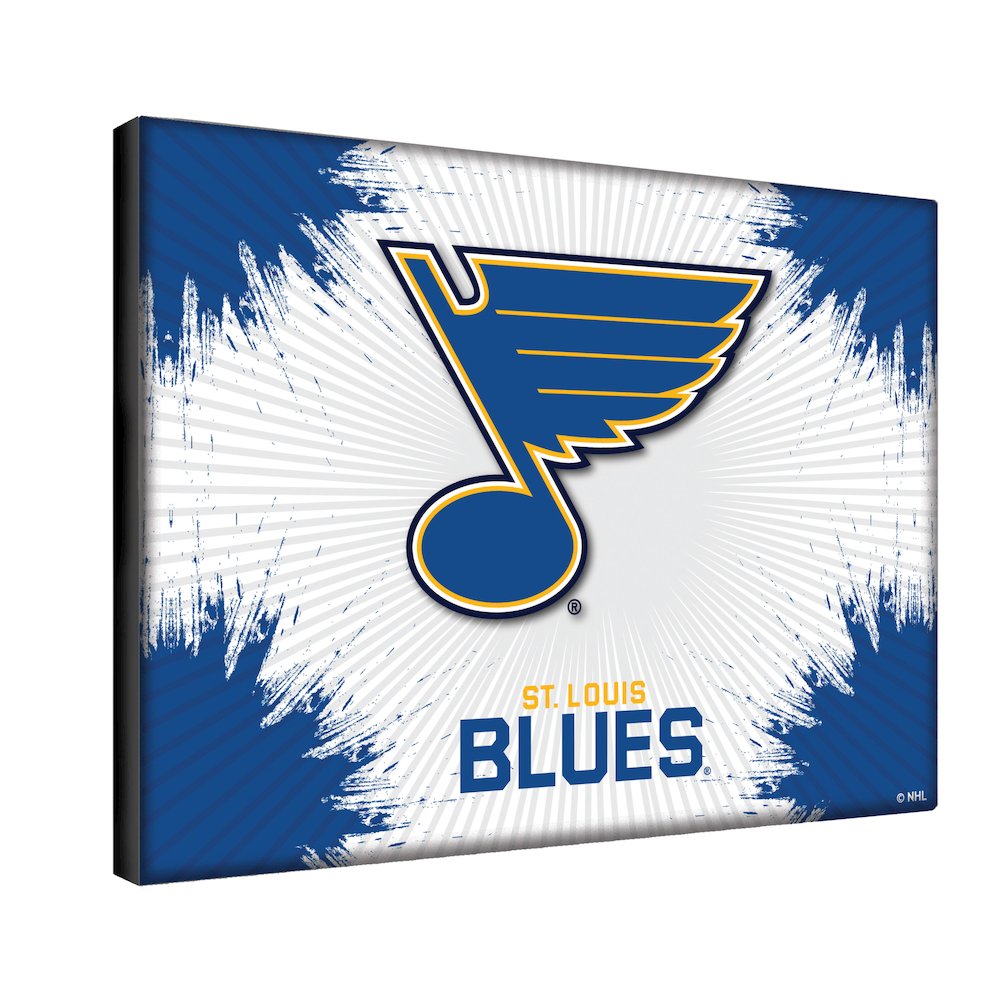 St Louis Blues 15" x 20" Officially Licensed Logo Canvas. Picture 2