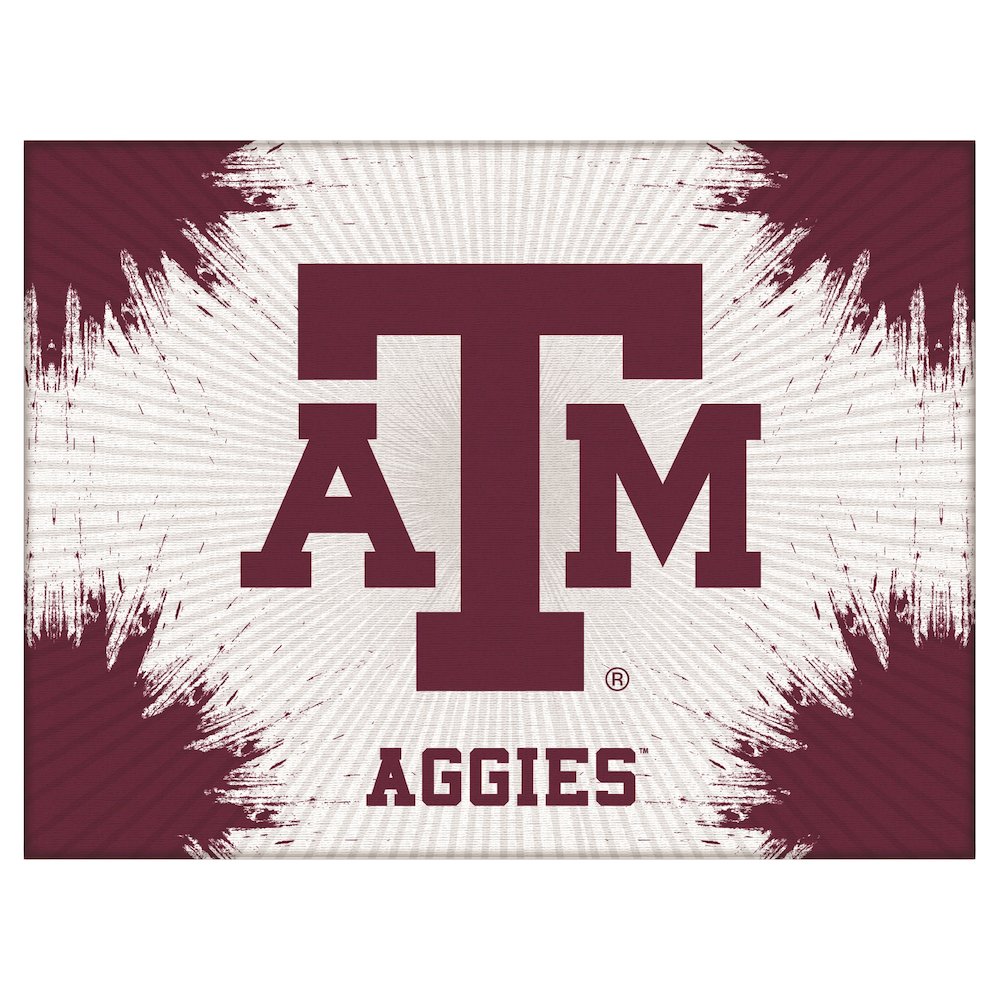 Texas A&M 15" x 20" Officially Licensed Logo Canvas. Picture 1